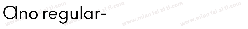 Ano regular字体转换